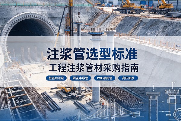龙湾注浆管选型标准